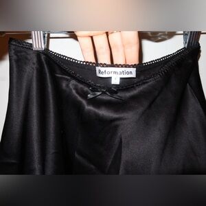 Reformation Silk Mini Skirt